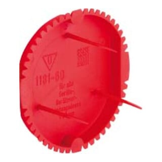 Kaiser Signal-Deckel rot 1181-60
