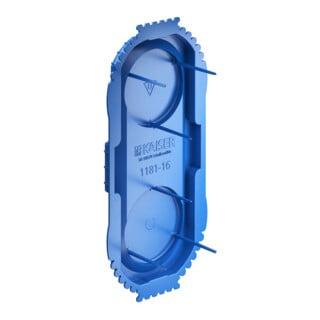 KAISER Signaldeckel UP1 Unterputz Ø 2x60mm 1181-16