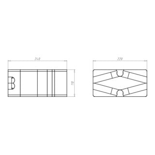 KAISER System-Geräteträger 160-240 mm universelle Montageplatte 9966.21
