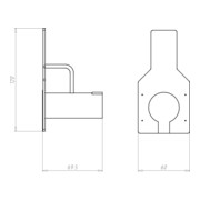 Kaiser Transition mur-plafond rouge, sans colle 1261-12-4