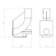 Kaiser Transition mur-plafond sans colle 1261-14