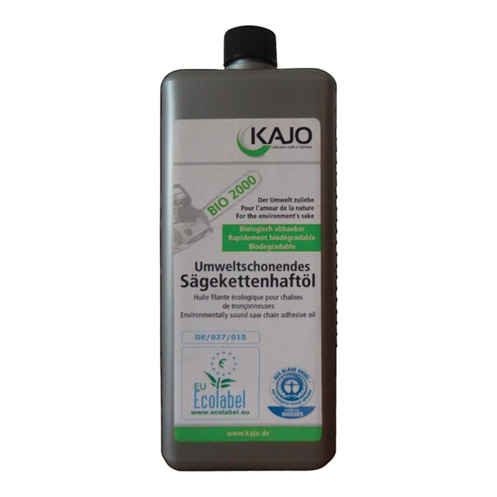 Kajo Sägekettenöl Bio 1l i.Ku.-Flasche n.wasserlöslich kältebeständig