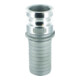 Kamlok Partie mâle Type E DN20, embout 21 mm, alu-1