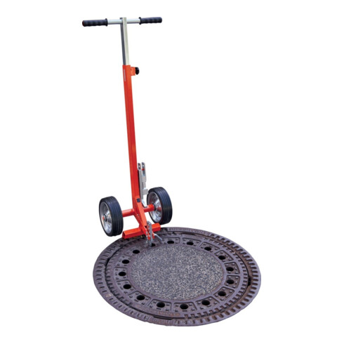 Kanaldeckelheber fahrbar max. Belastung 150 kg