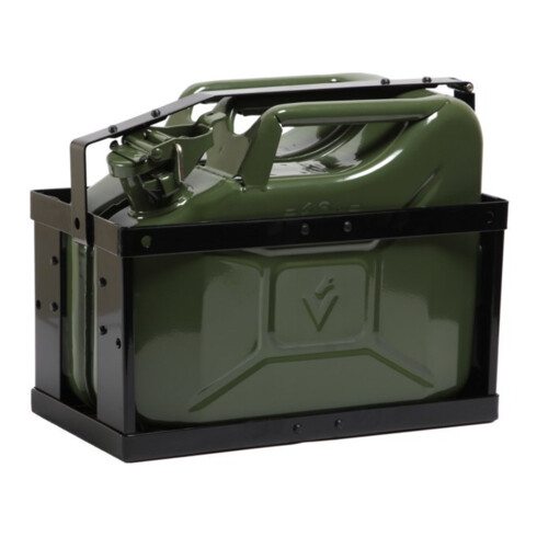 Kanisterhalterung L.377mm B.174mm H.293mm Tiefschwarz RAL 9005 2,17kg VALPRO