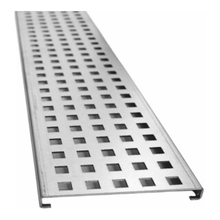 Kantfuchs24 Entwässerungsrinne PRO Style, Trittblech, MAGNELIS Stahl Natur, 1000 x 150 x 10mm