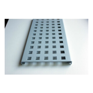 Kantfuchs24 Entwässerungsrinne PRO Style, Trittblech, MAGNELIS Stahl RAL9006, 1000 x 150 x 10mm