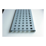 Kantfuchs Entwässerungsrinne PRO Style, Trittblech, MAGNELIS Stahl RAL9006, 1000 x 150 x 10mm