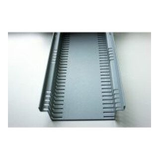Kantfuchs24 Entwässerungsrinne PRO Style, Wasserrinne, MAGNELIS Stahl RAL9006, 1000 x 150 x 50mm