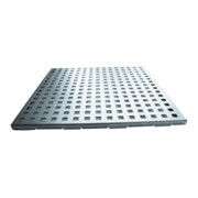 Kantfuchs Terrassenrost PRO Style, Trittblech, MAGNELIS Stahl RAL9006, 400 x 400 x 10mm