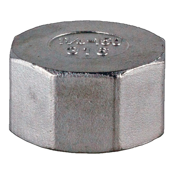 Kappe EN 10226-1 NPS=1 1/2 Zoll 8-kant L 25mm SPRINGER