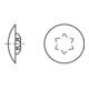 Kappen f. TX 30 x 16,5/6 dunkelbraun RAL 8014 S