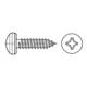 Kappenkopf-Blechschraube VG 3,9x22 Edelstahl A2 blank PH