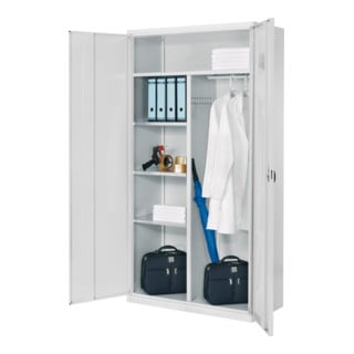 Kappes Akten-/Kleiderschrank ErgoPlus RAL 7035 Vollblechtüren
