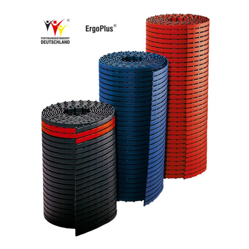Kappes Bodenmatte ErgoPlus schwarz mit rotem Sicherheitsstreifen