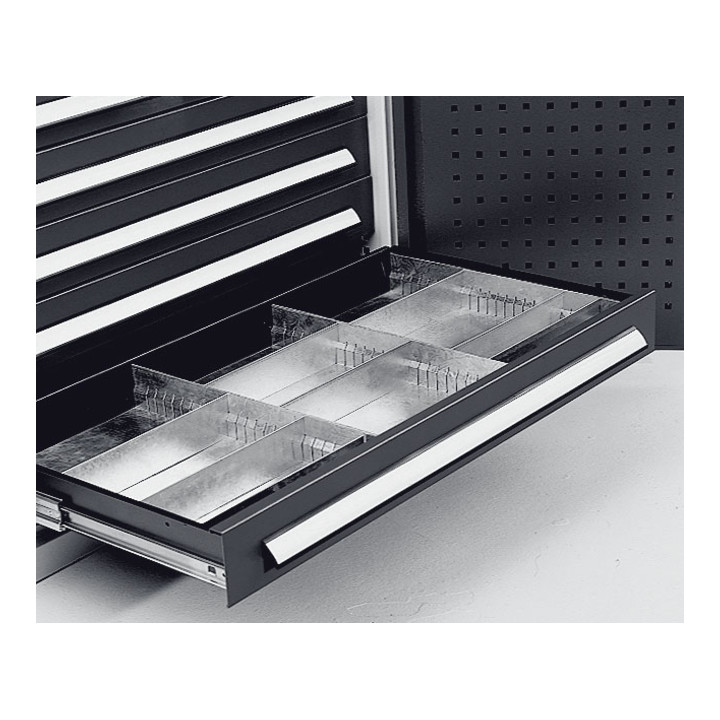 Kappes Einteilungsset Schublade für H100 mm B1000 mm verzinkt