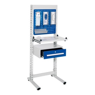 Kappes ErgoPlus Steharbeitsplatz Mod 1 RAL 7035 /5010 H1770 mm x B670 mm, 7301.01.0116