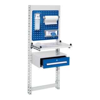 Kappes ErgoPlus Steharbeitsplatz Mod 2 RAL 7035 /5010 H1650 mm x B670 mm