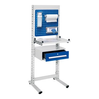 Kappes ErgoPlus Steharbeitsplatz Mod 2 RAL 7035 /5010 H1770 mm x B670 mm, 7301.02.0116