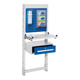 Kappes ErgoPlus Steharbeitsplatz Mod 3 RAL 7035 /5010 H1650 mm x B670 mm