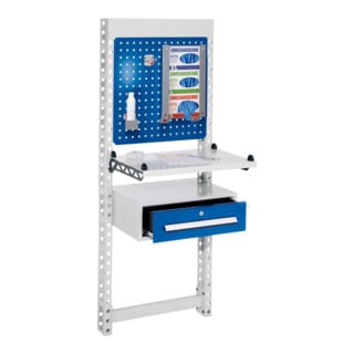 Kappes ErgoPlus Steharbeitsplatz Mod 4 RAL 7035 /5010 H1650 mm x B670 mm