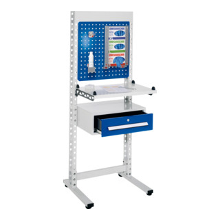 Kappes ErgoPlus Steharbeitsplatz Mod 4 RAL 7035 /5010 H1770 mm x B670 mm, 7301.04.0116