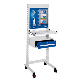 Kappes ErgoPlus Steharbeitsplatz Mod 4 RAL 7035 /5010 H1770 mm x B670 mm, 7315.04.0116