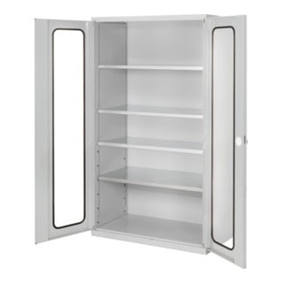 Kappes Großvolumenschrank RasterPlan RAL 7035 Sichtfenster Ausstattung 1