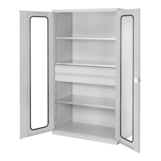 Kappes Großvolumenschrank RasterPlan RAL 7035 Sichtfenster Ausstattung 3