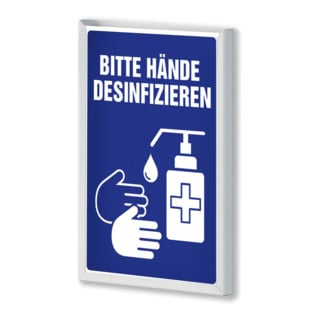 Kappes Kennzeichnungs-Set"Desinfektion" H310 mm x B220 mm RAL 7035