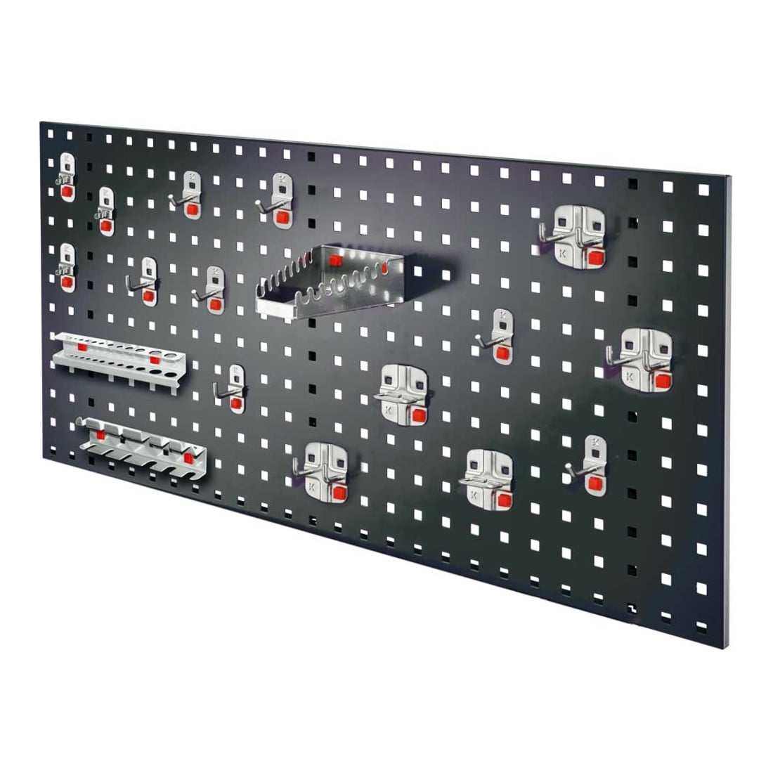 Kappes Lochplatten RasterPlan/ABAX Einsteigerset 6 RAL 7016 mit Ausstattung