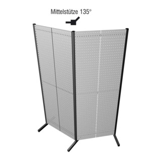 Kappes Mittelstütze 135° anthrazitgrau