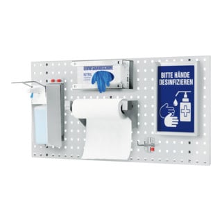 Kappes RasterPlan Lochplatte Modell 1 H1000 mm x B450 mm RAL 7035