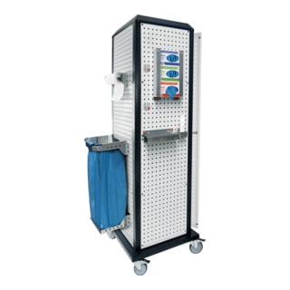 Kappes RasterPlan ToolTower groß Mod 2 mobil RAL 7035/7016 mit Tür