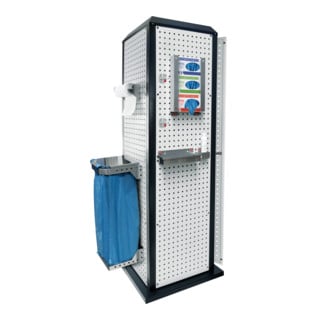 Kappes RasterPlan ToolTower groß Mod 2 stationär RAL 7035/7016 mit Boden
