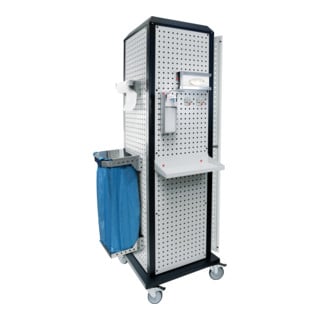 Kappes RasterPlan ToolTower groß Mod 3 mobil RAL 7035/7016 mit Tür