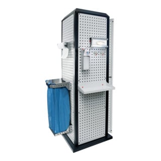Kappes RasterPlan ToolTower groß Mod 3 stationär RAL 7035/7016 mit Tür