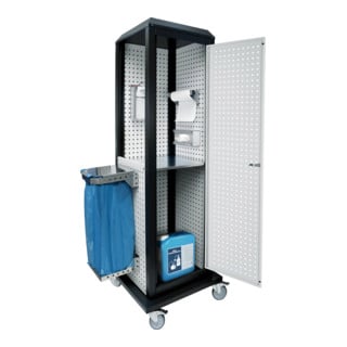 Kappes RasterPlan ToolTower groß Mod 4 mobil RAL 7035/7016 mit Tür