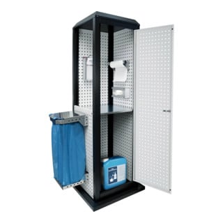 Kappes RasterPlan ToolTower groß Mod 4 stationär RAL 7035/7016 mit Tür