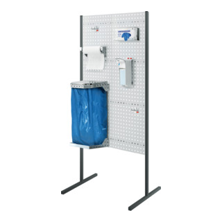 Kappes RasterPlan Trennwand Einzelfeld L1000 mm H1500 mm RAL 7035/7016, 7240.13.0124