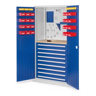 Kappes Schubladenschrank RasterPlan RAL 703575010 Mod. 27 Tür innen Schlitzplatten