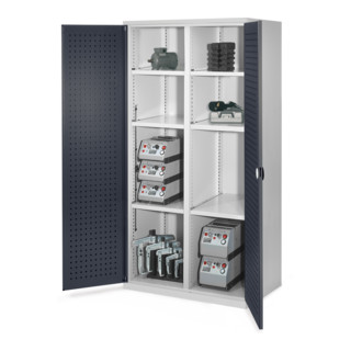 Kappes Schwerlastschrank MMT Mod. 51 RAL 7035/7016 Türen innen Lochplatten