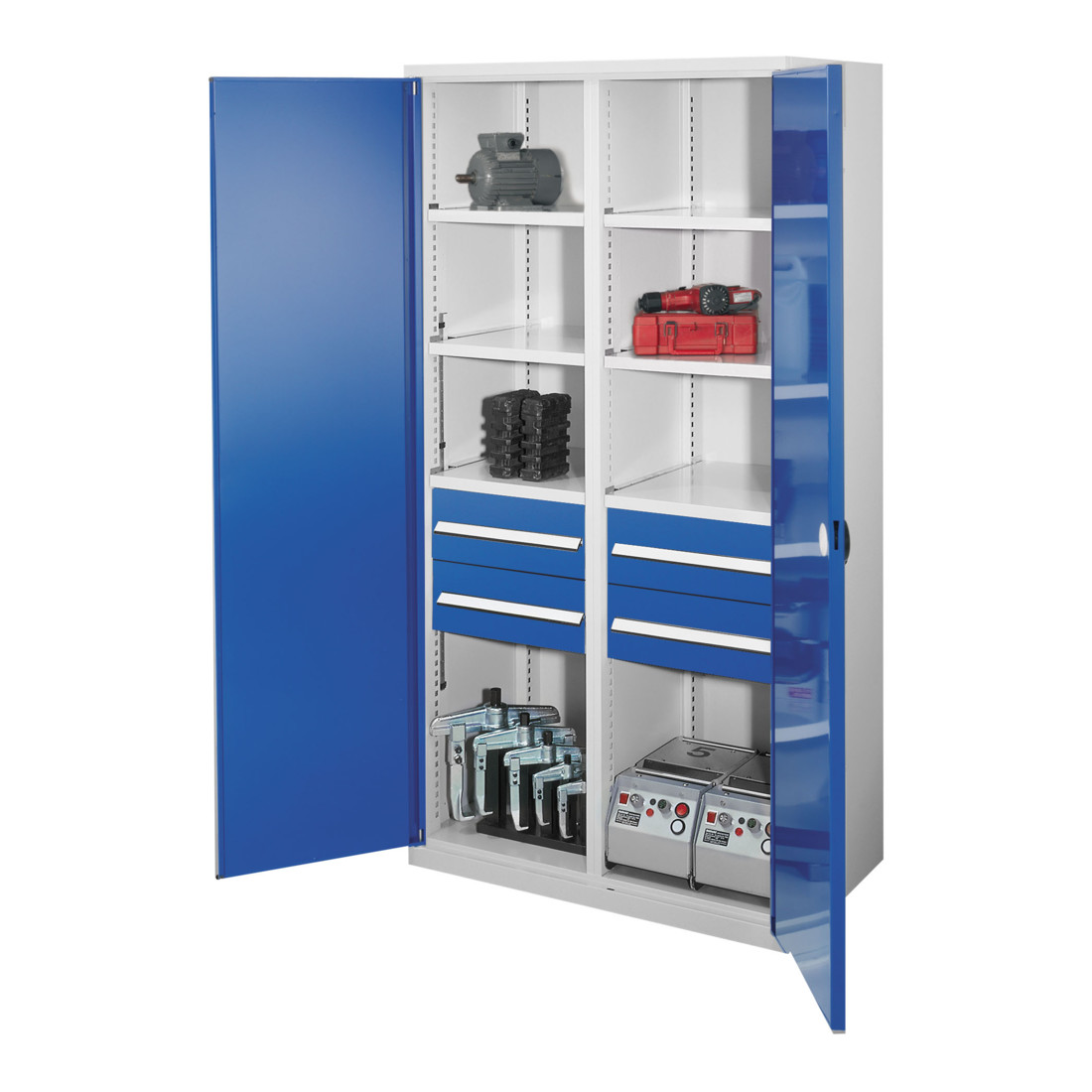 Kappes Schwerlastschrank MMT Mod. 52 7035/5010 Doppelwandtüren
