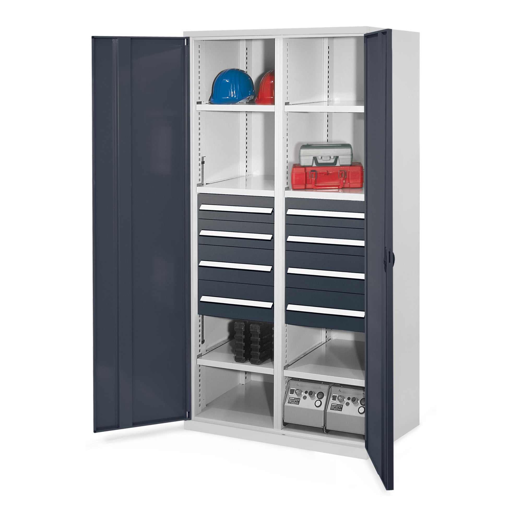 Kappes Schwerlastschrank MMT Mod. 54 RAL 7035/7016 Vollblechtüren