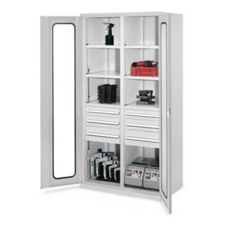 Kappes Schwerlastschrank MMT Mod. 55 RAL 7035 Sichtfenstertüren