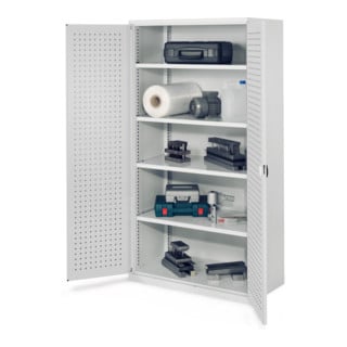 Kappes Schwerlastschrank OMT Mod. 41 RAL7035 Türen innen Lochplatten