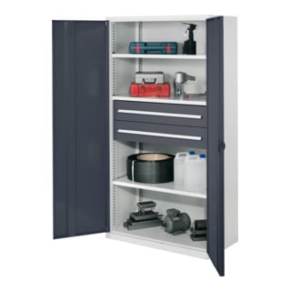 Kappes Schwerlastschrank OMT Mod. 42 RAL 7035/7016 Vollblechtüren