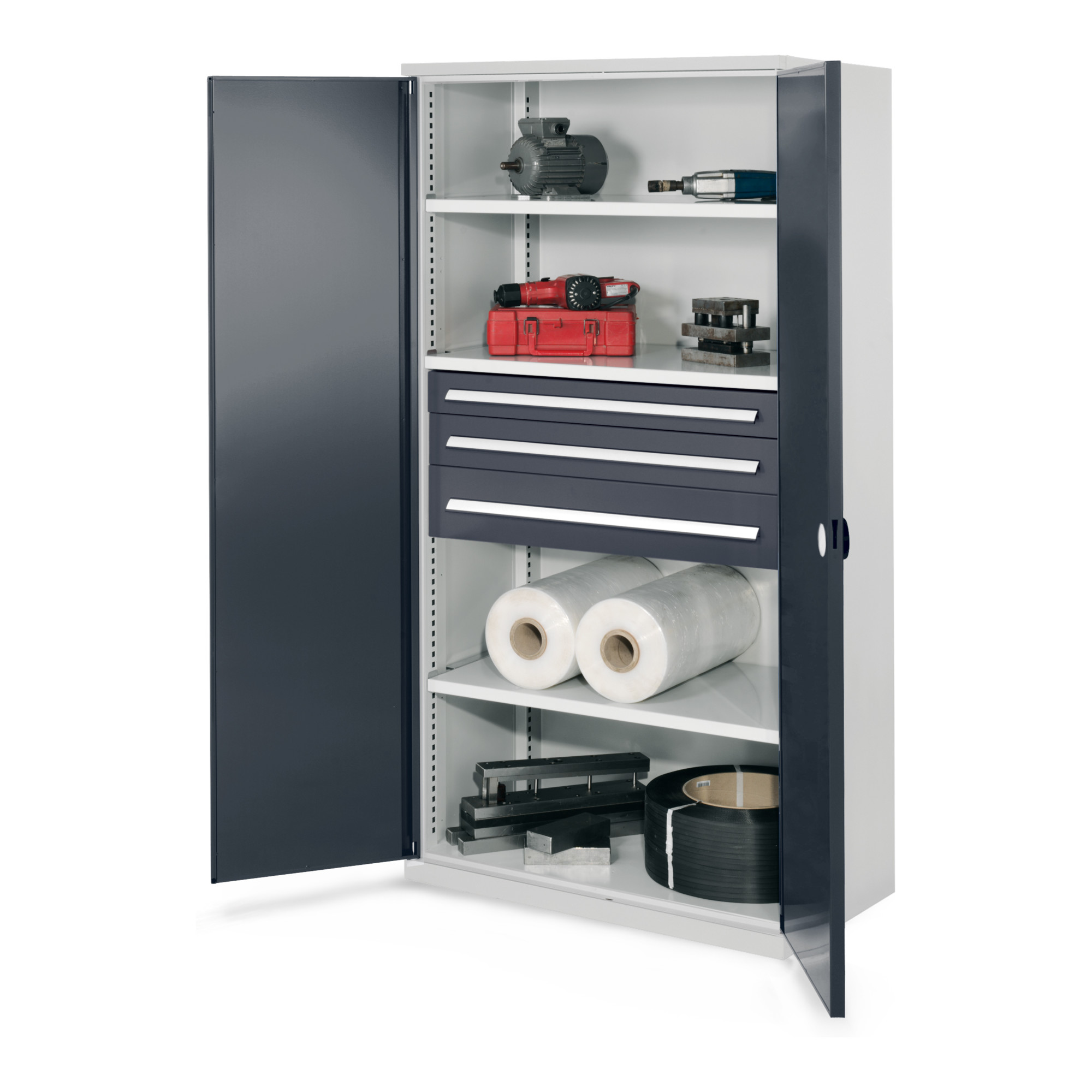 Kappes Schwerlastschrank OMT Mod. 46 RAL 7035/7016 Doppelwandtüren