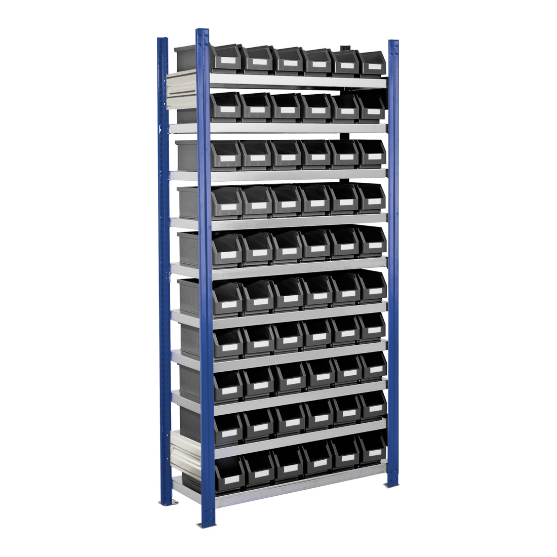 Kappes Steckregal RasterPlan mit Lagersichtkästen Mod. 11 2000 x 1000 x 300 mm GF RAL 5010