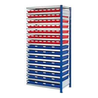 Kappes Steckregal RasterPlan mit Regalkästen Mod. 22 2000 x 1000 x 500 mm AF RAL-RG614 H44